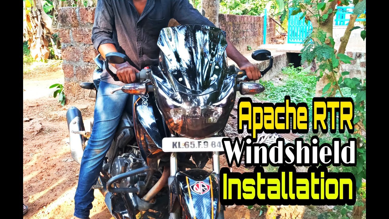 Apache rtr 160,180 windshield installation
