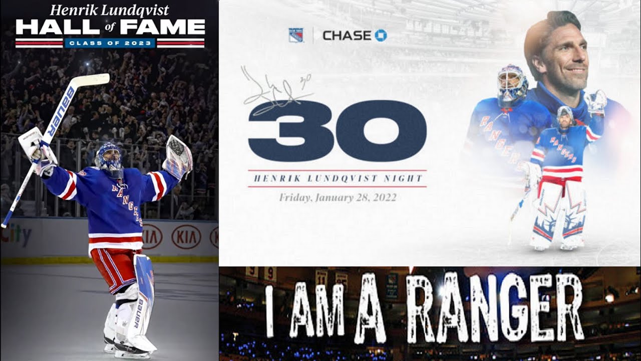Henrik Lundqvist - NY Rangers Jersey Retirement  & I Am A Ranger Tribute/Montage