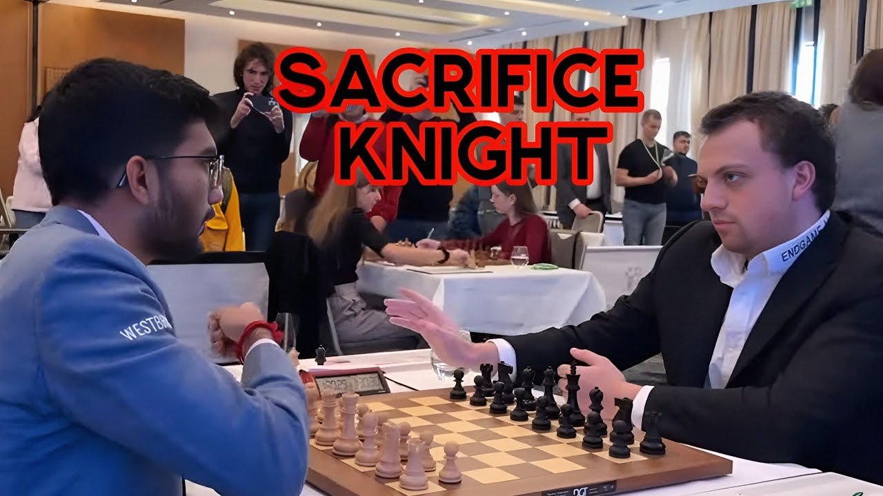 Hans Niemann Sacrificed  his Knight Against Gukesh