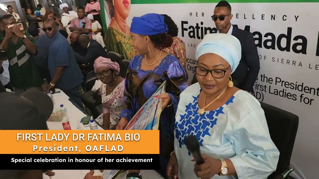Fatima Bio honoured in Sierra Leone’s Parliament