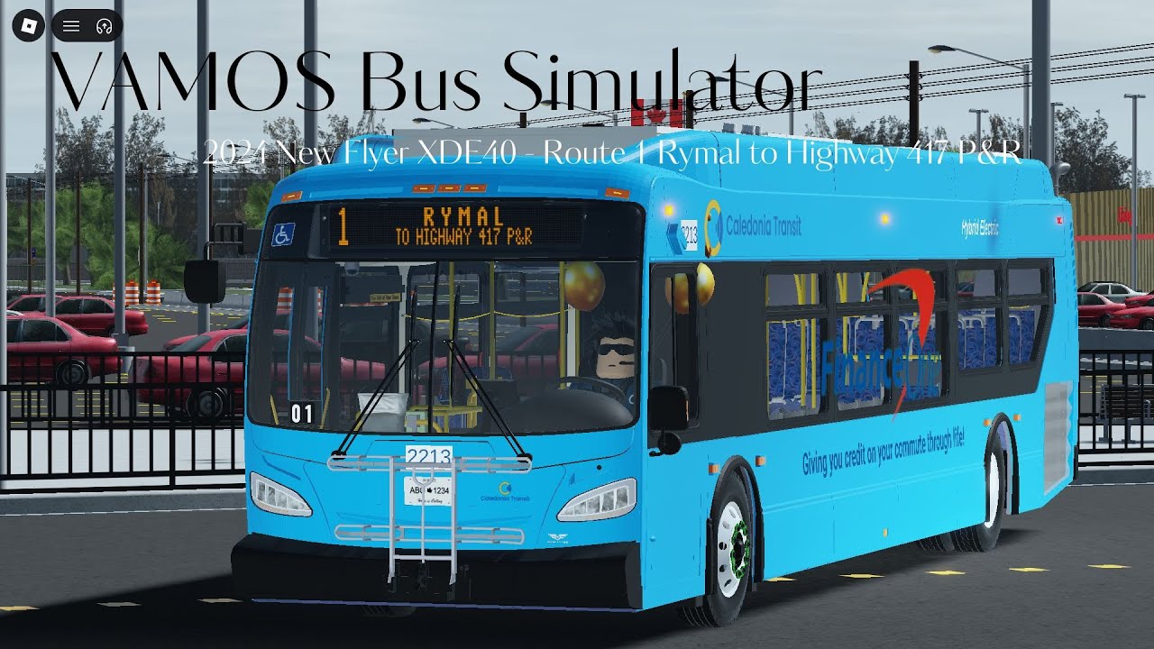 VAMOS Bus Simulator (Caledonia) 2024 NFI XDE40 | 1 Rymal to Hwy 417 P&R [First-Person POV]