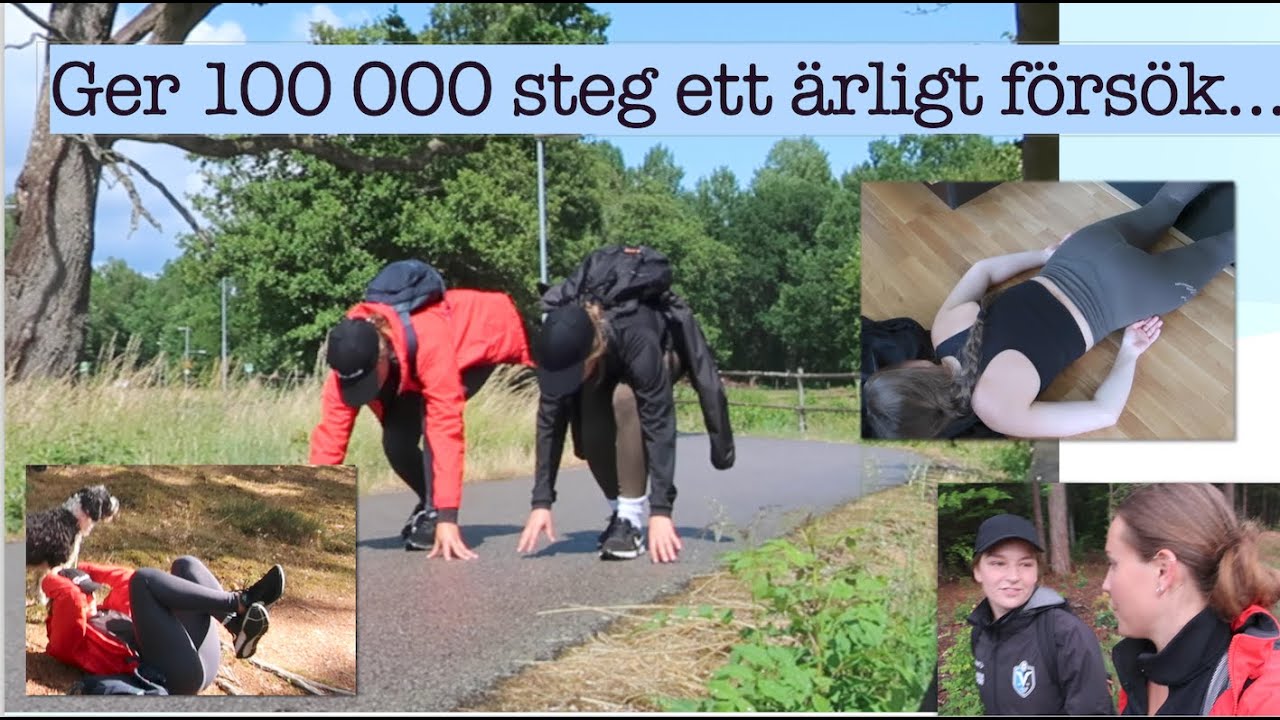 JAG TESTAR 100 000 steg CHALLENGE...