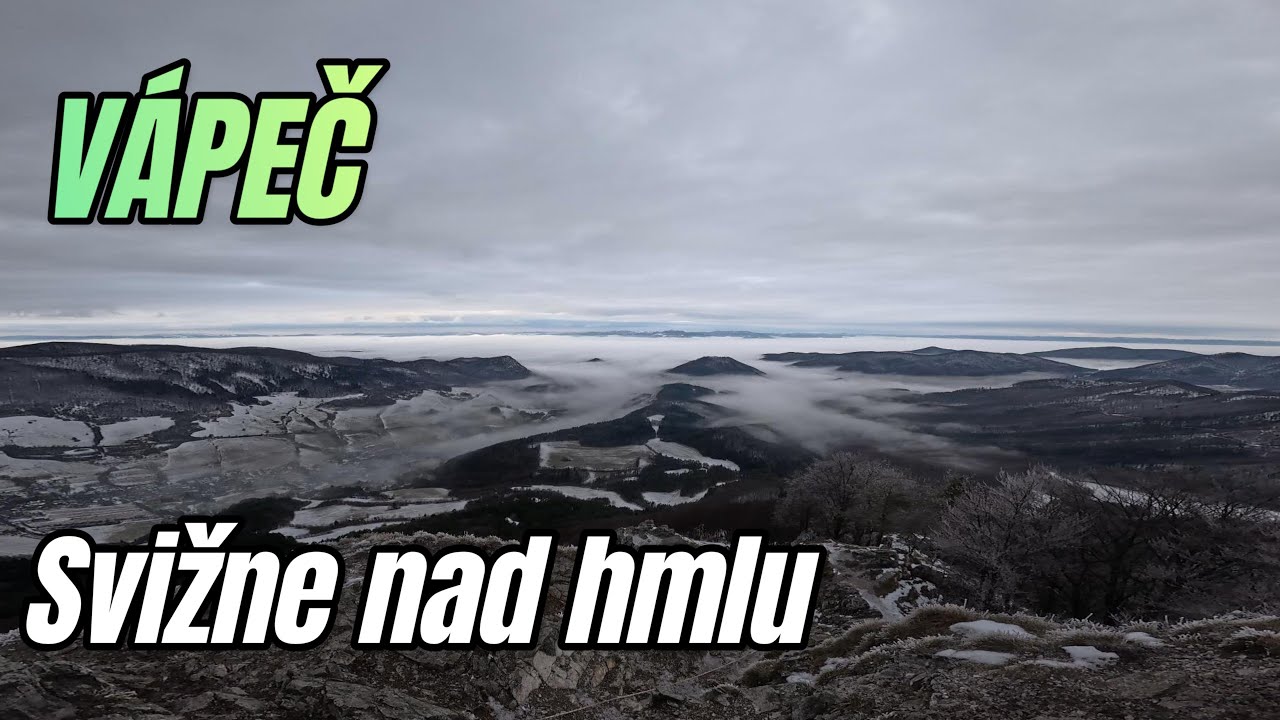 Svižný zimný výstup na Vápeč. Konečne vyjsť z hmly a užiť si inverziu a pekné výhľady.