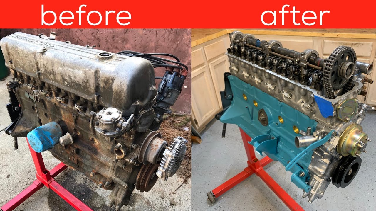 Final assembly of the Datsun 260Z Engine