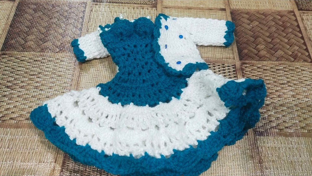 10 no राधारानी पोशाक /radharani 👗#crochet #tutorial #handmade 
