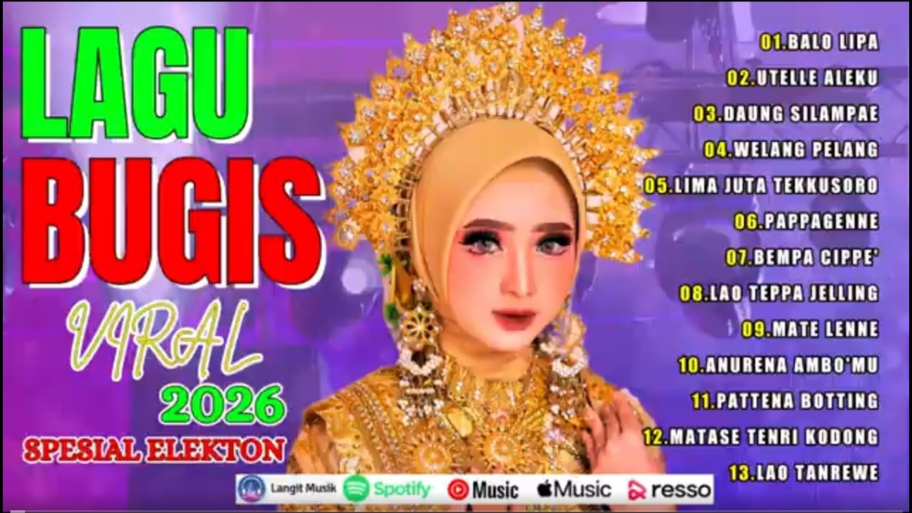 ‼️KUMPULAN LAGU BUGIS NONSTOP 2025-2026 [ BALI LIPA - UTELLE ALEKU ] Bugis Hits Full Album
