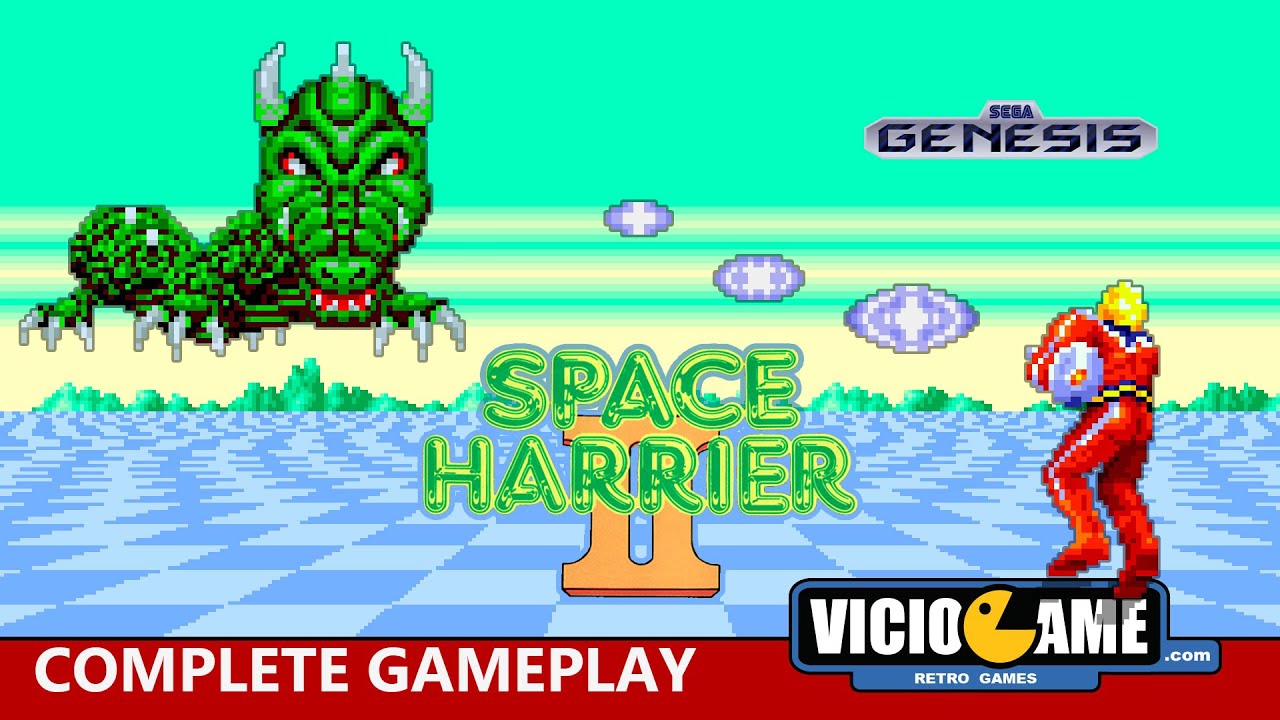 🎮 Space Harrier 2 (Mega Drive) Complete Gameplay