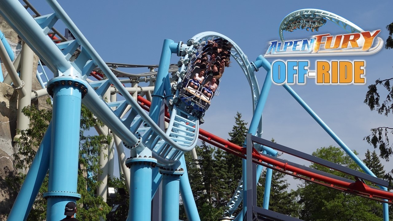 AlpenFury Off-Ride Footage (60FPS), Canada's Wonderland New Premier Launch Coaster | Non-Copyright