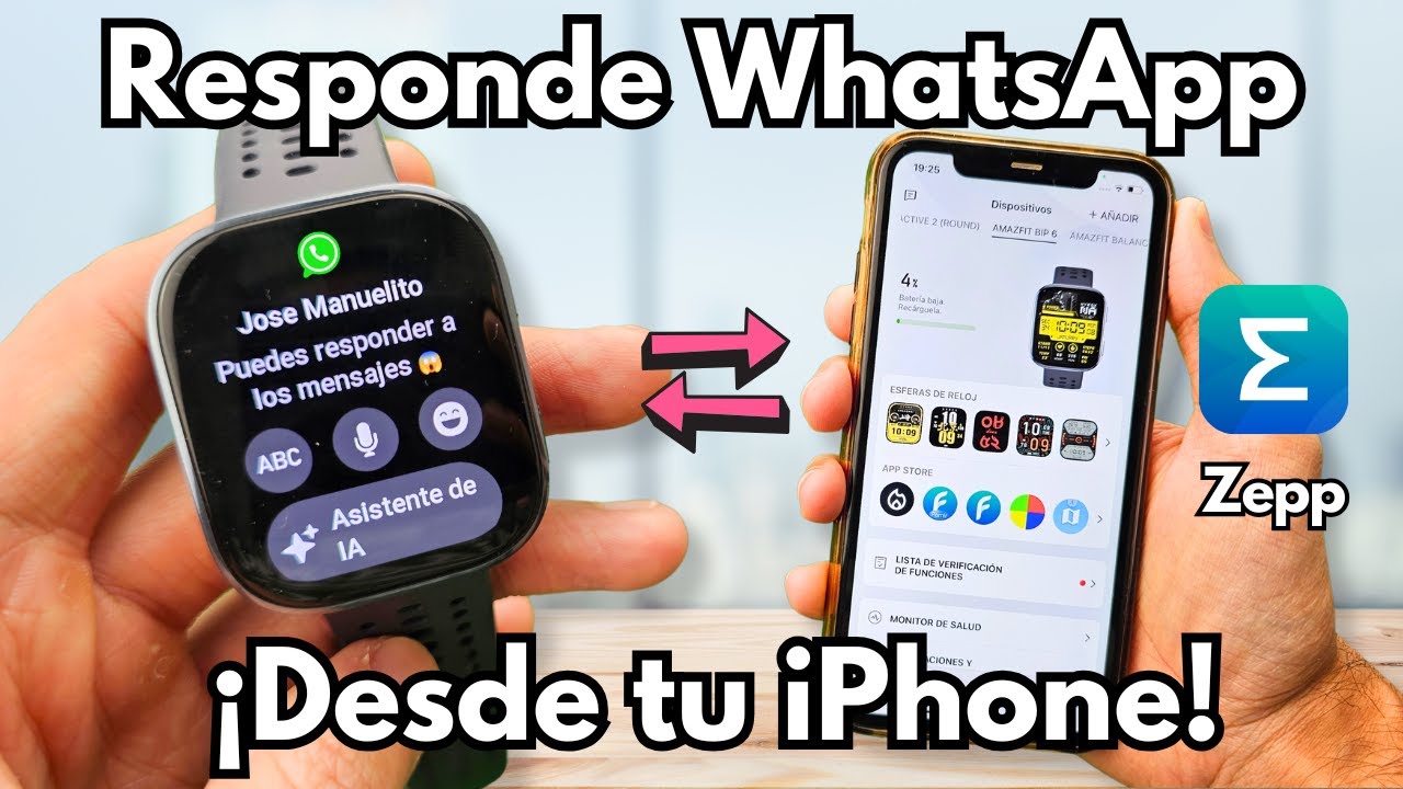 ¿Usas un Amazfit con iPhone? 💥​ ¡Así puedes RESPONDER WhatsApp!