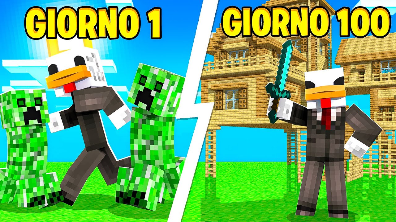 100 GIORNI IN UN MONDO PIATTO SU MINECRAFT