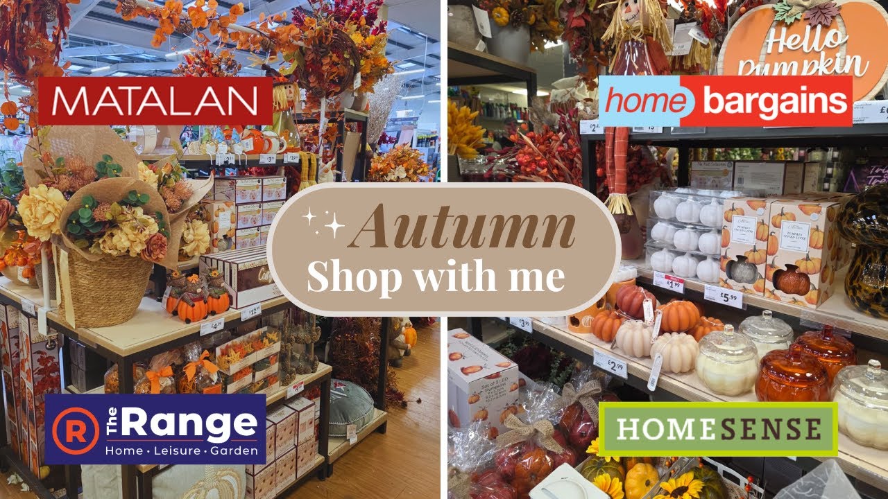 Autumn Fall 2025 Shop with Me UK - TK MAXX & HomeSense, The Range, Matalan and Home Bargains