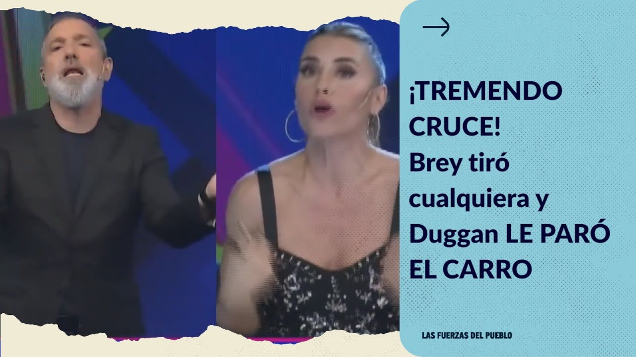&iexcl;TREMENDO CRUCE! Mariana Brey tir&oacute; cualquiera y Duggan LE PAR&Oacute; EL CARRO