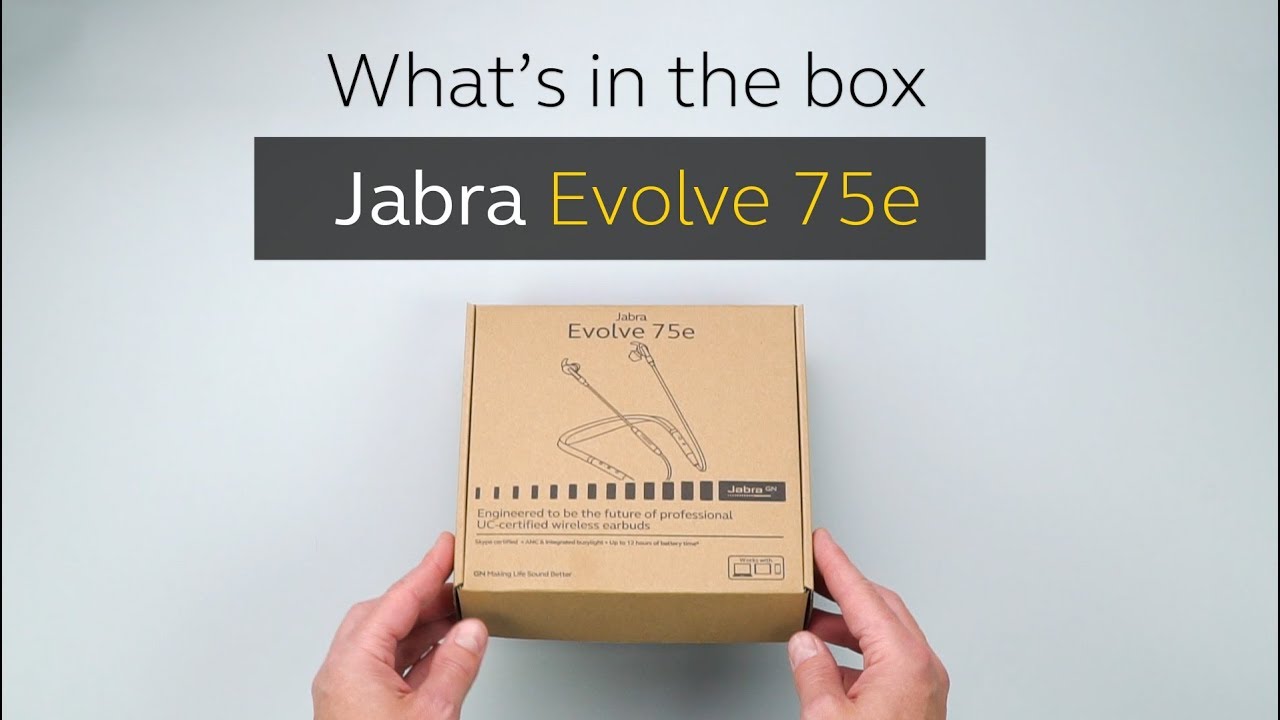 Jabra Evolve 75e - What's in the box