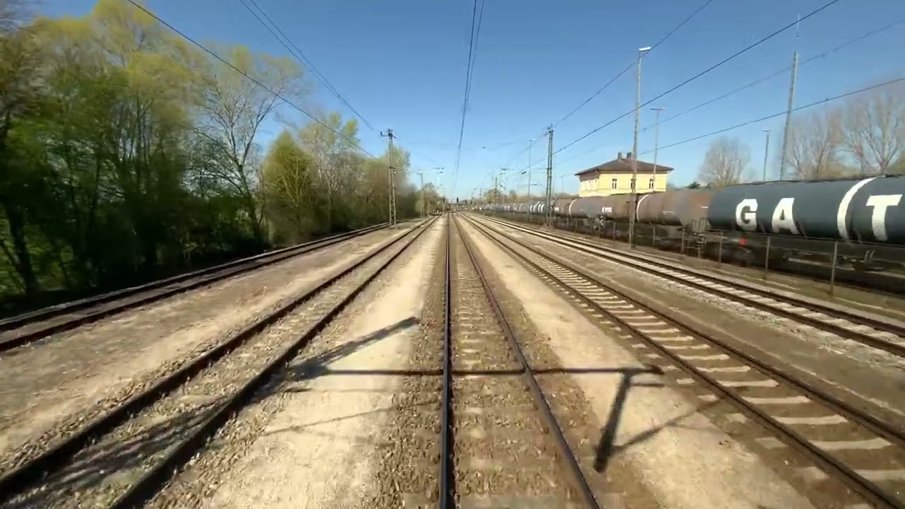 Führerstandsmitfahrt Lokzug Vohburg - Nürnberg Rangierbahnhof (SFS Ingolstadt - Nürnberg) 23.04.2021