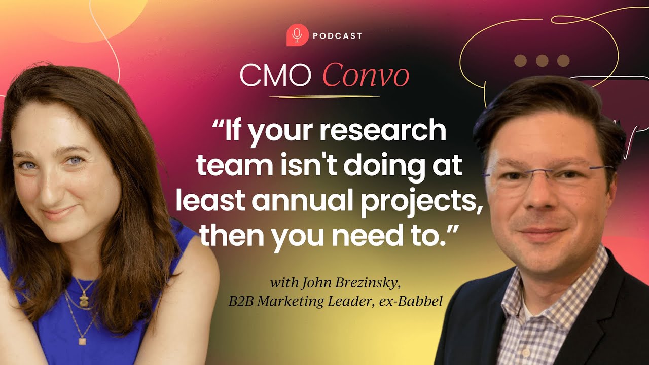 The future of B2B market research (real AI use cases inside), with John Brezinsky and Michal Lasman