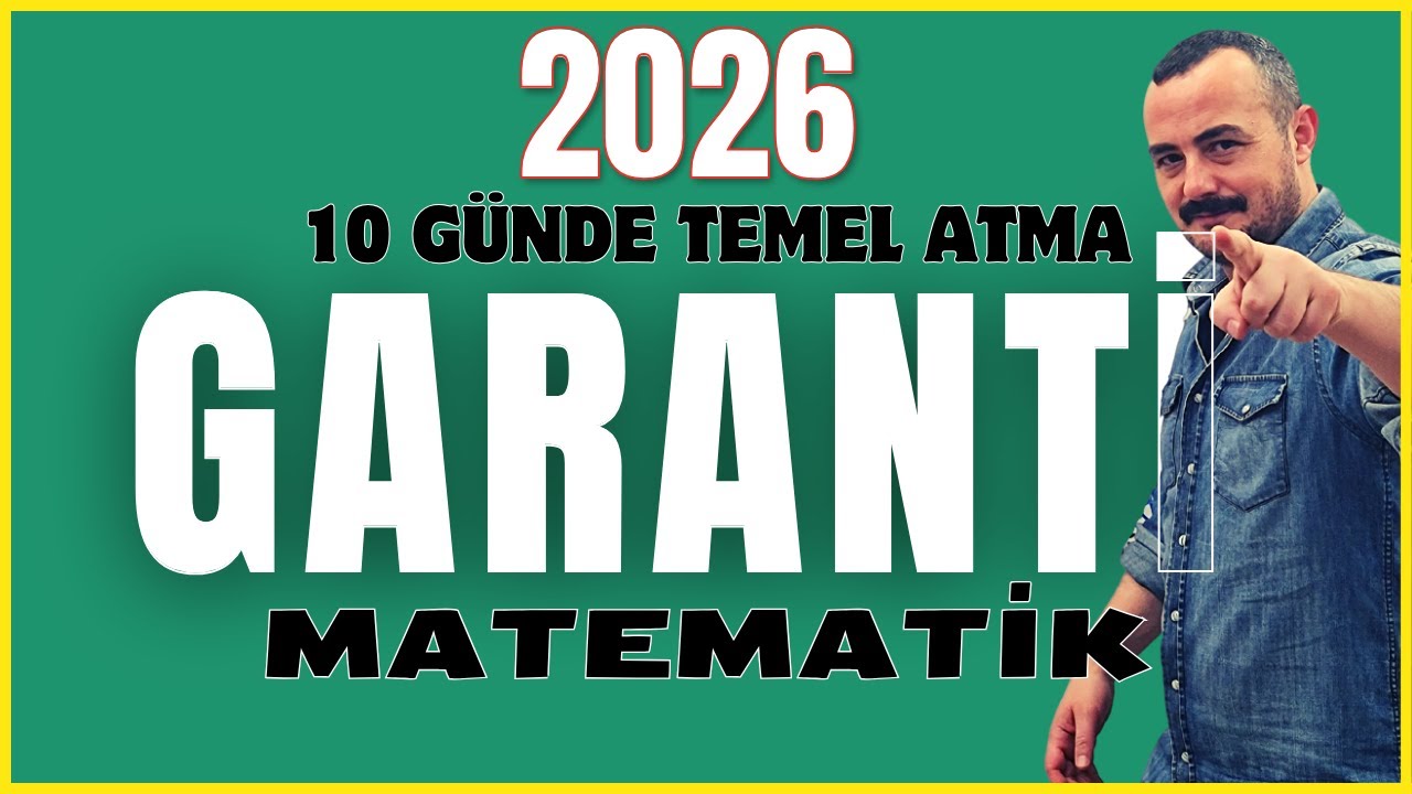 10 Günde Matematik Temeli Atma GARANTİ 2026