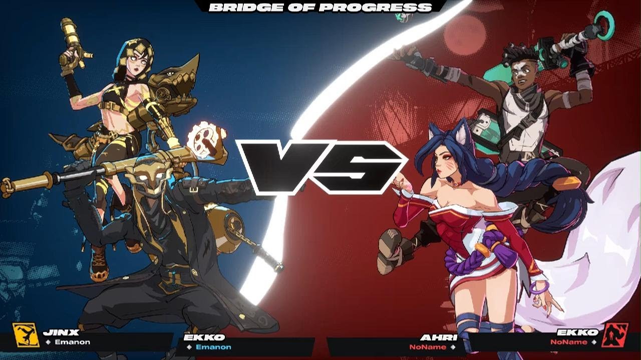 2XKO Jinx Ekko VS Juggernaut Ahri