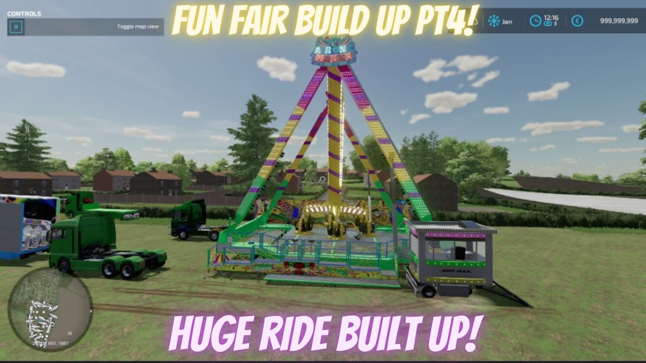Huge Fun Fair Build Up! pt4- fs22