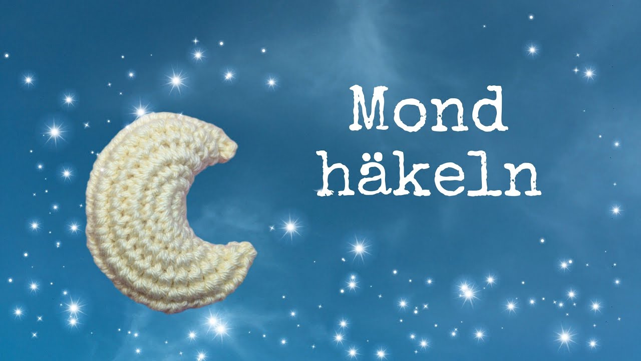 Mond Amigurumi häkeln /Mobile/Schlüsselanhänger