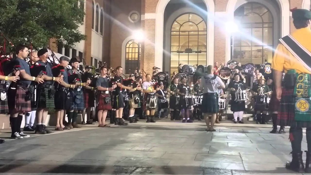 America the beautiful. Bagpipes gray performance