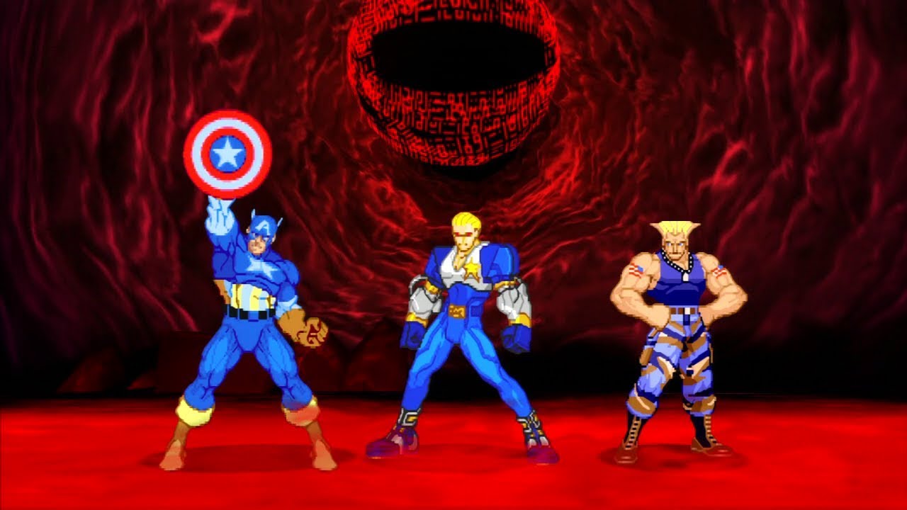 Marvel VS Capcom 2 - Captain America/Guile/Captain Commando - Expert Difficulty Playthrough