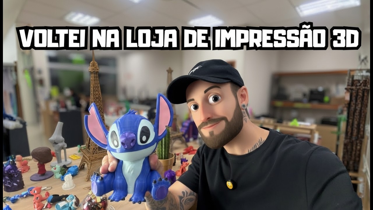 VOLTEI NA LOJA DE PE&Ccedil;AS E IMPRESSORA EM 3D - VLOG COM MAIS DETALHES 