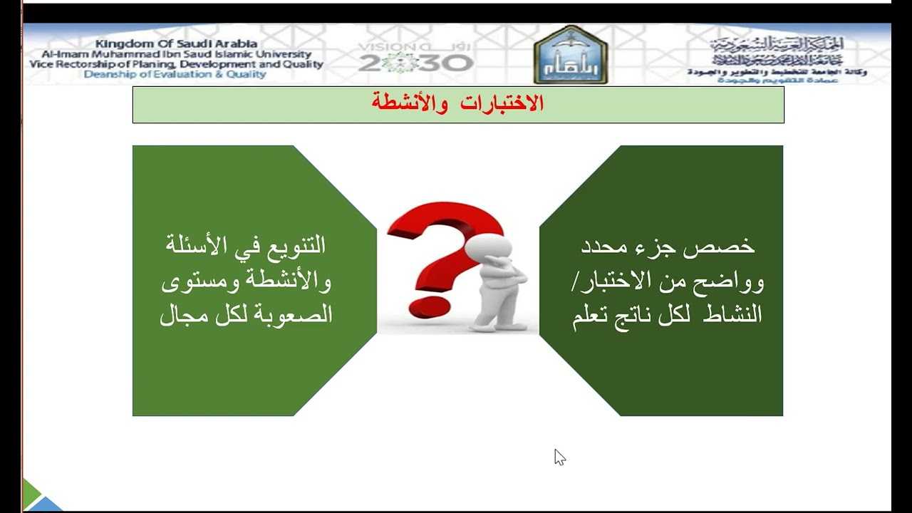 CLOs PLOs 2020 Arabic صياغة وقياس نواتج التعلم للمقرر