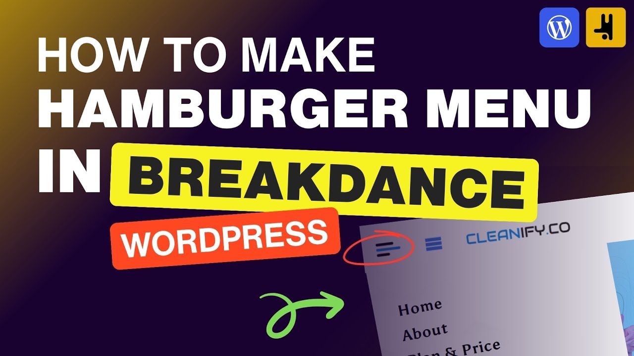 How to make a hamburger menu using breakdance header builder in wordpress - ep 7 - Breakdance theme