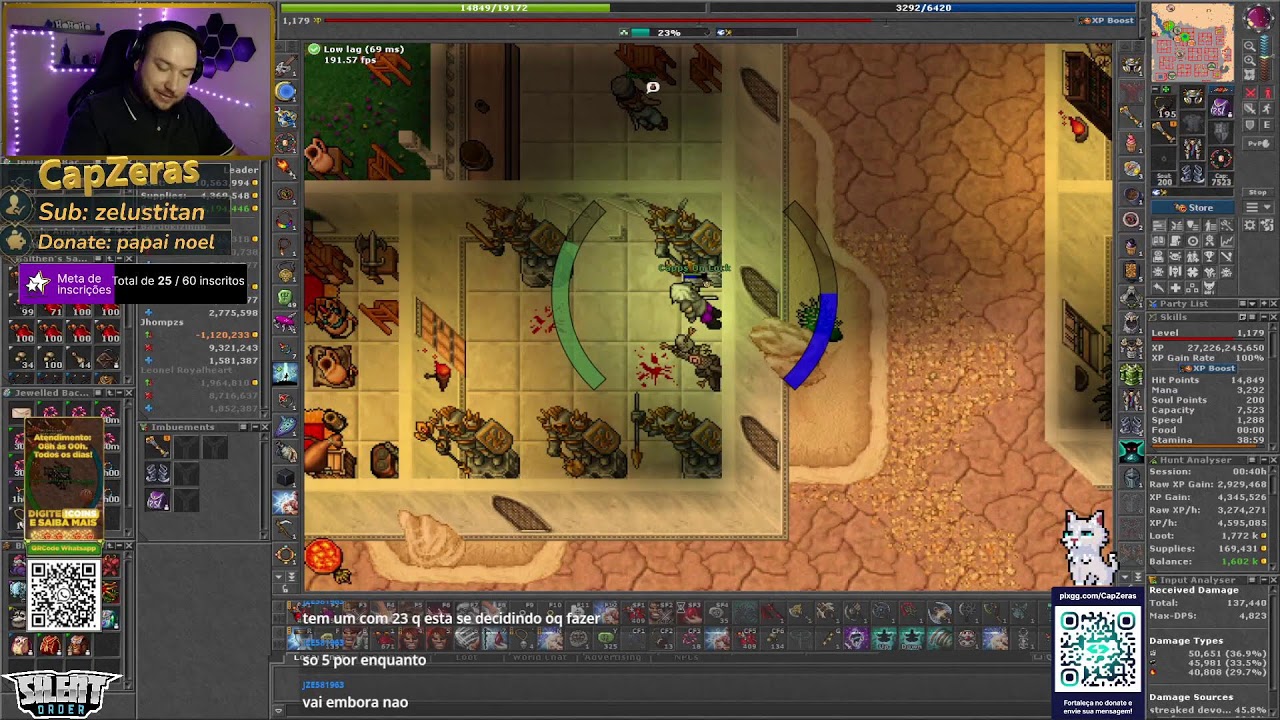 Sua noite começa aqui!!! - Live - Tibia - Boss e Hunt 02 de Janeiro- EK/MS - Yonabra/Belobra