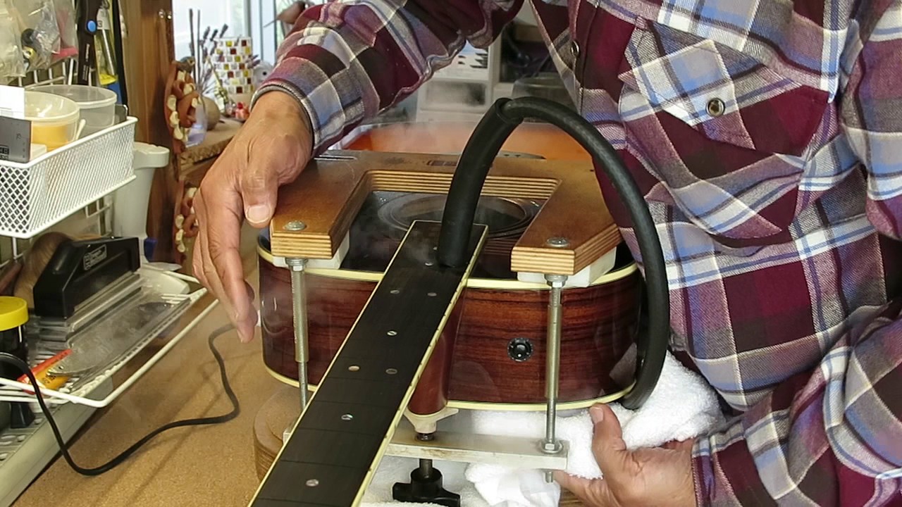 Neck remove for neck reset on YAMAHA LLX16