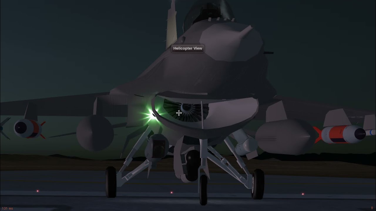 FlightGear The F-16. A short overview I: Startup.