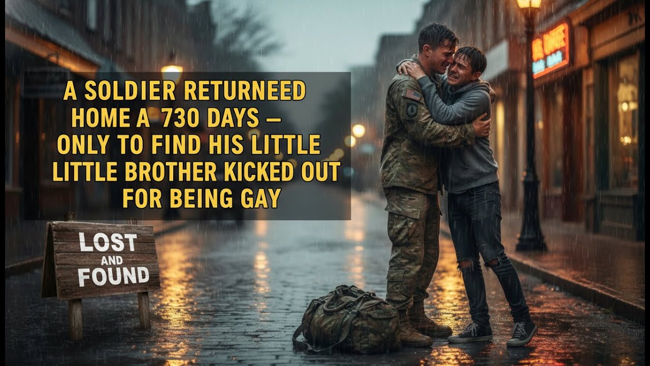 A SOLDIER RETURNED HOME AFTER 730 DAYS — ONLY TO FIND HIS LITTLE BROTHER KICKED OUT FOR BEING GAY.