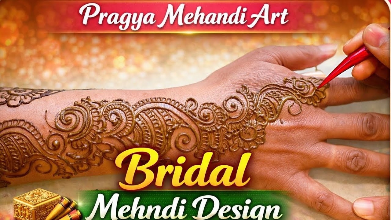 Simple & Stylish Front Hand Mehndi Design | Easy Bridal Mehndi 2026 | Pragya Mehandi Art #mehndi 