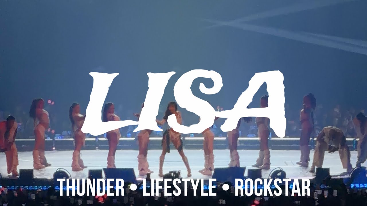 LISA (THUNDER • LIFESTYLE • ROCKSTAR) DEADLINE HONG KONG 260124 FANCAM