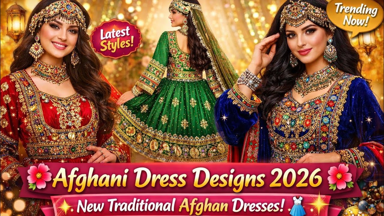 🌺 Afghani Dress Designs 2026 🌺 | New Traditional Afghan Dresses ✨👗
