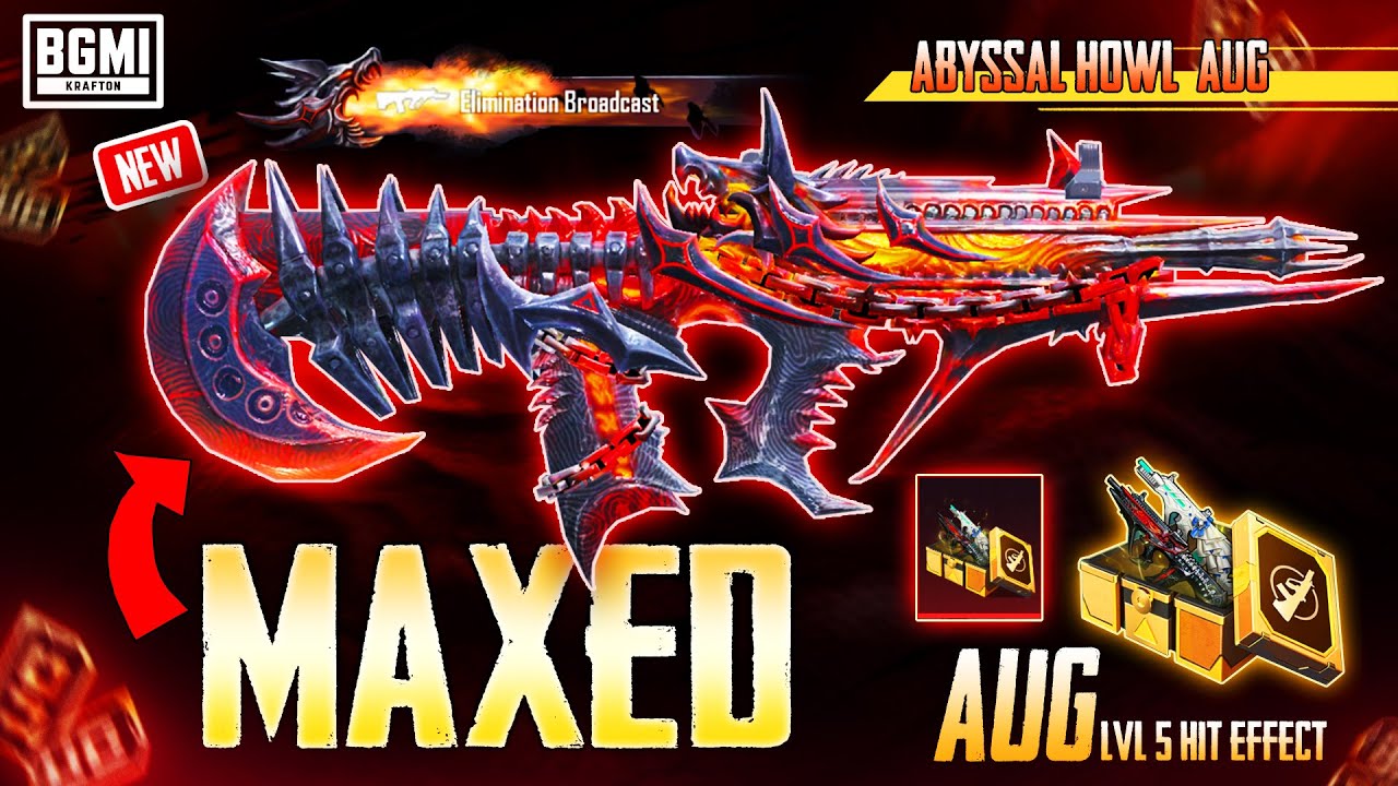 NEW Luckiest Abyssal Howl AUG OPENING!!! GUN MAXING 🤩| WRATH OF VENGEANCE Crate | BGMI