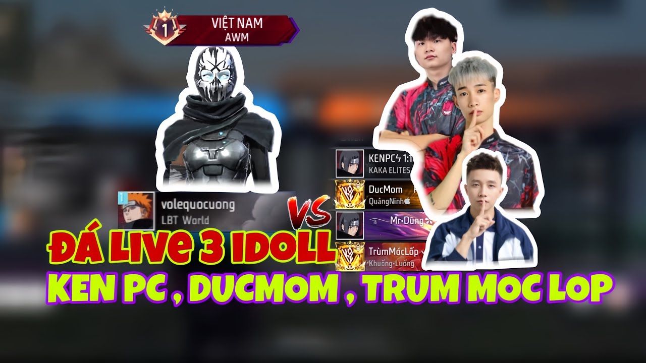 VOLEQUOCUONG ĐÁ LIVE 3 IDOll LIỆU CÓ PHỤC THÙ THÀNH CÔNG ! FREEFIRE 