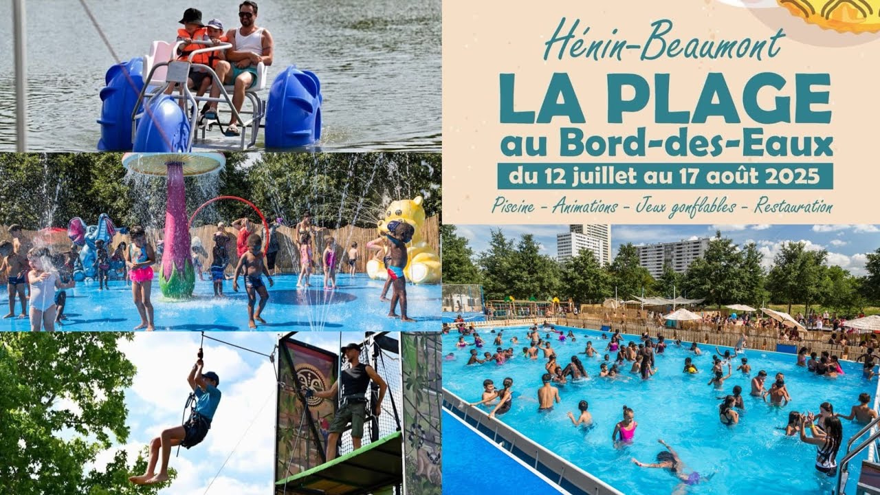 La plage au Bord-des-Eaux à Hénin-Beaumont🇫🇷#plage #summer#tyroleanmusic#france#tranding#fypシ゚viral 