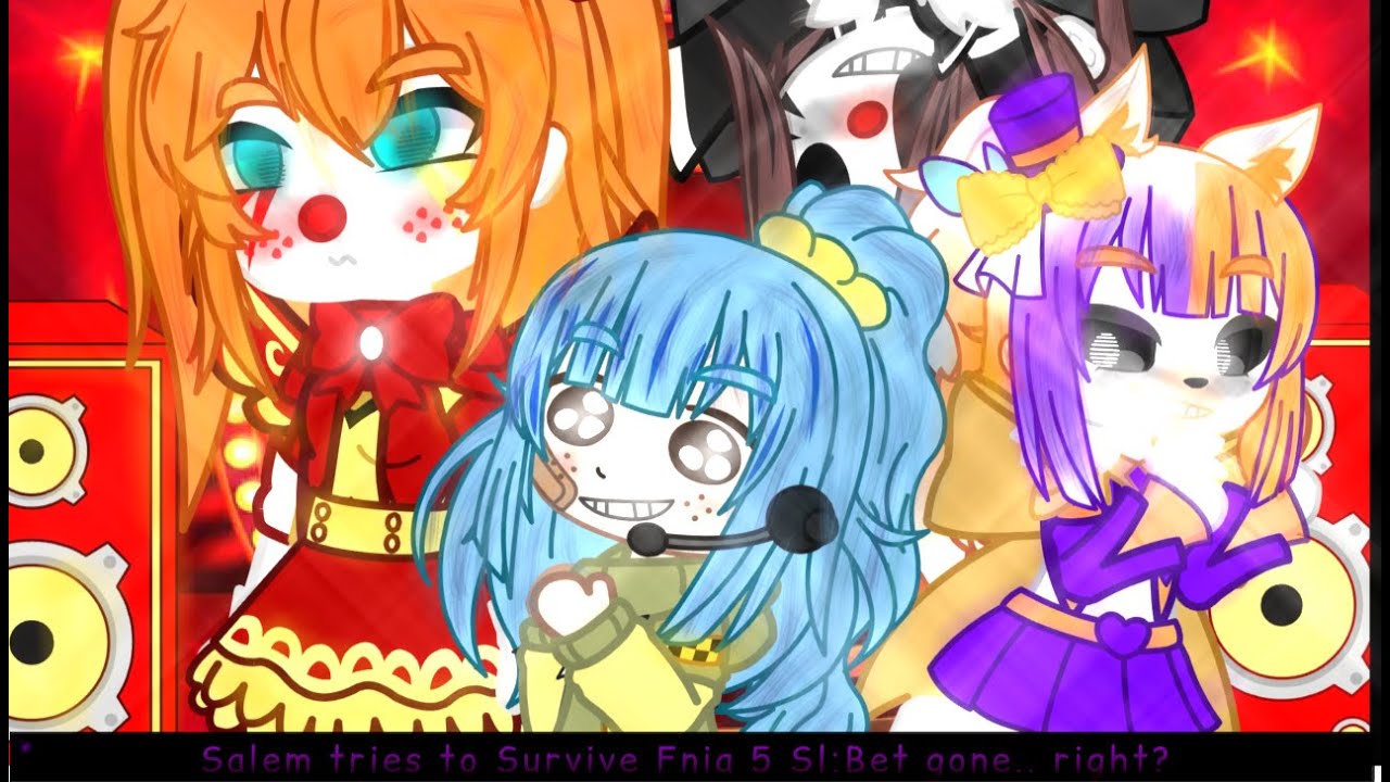 Salem Tries to Survive Fnia 5 Sl:Bet gone.. right?|Gacha Fnia