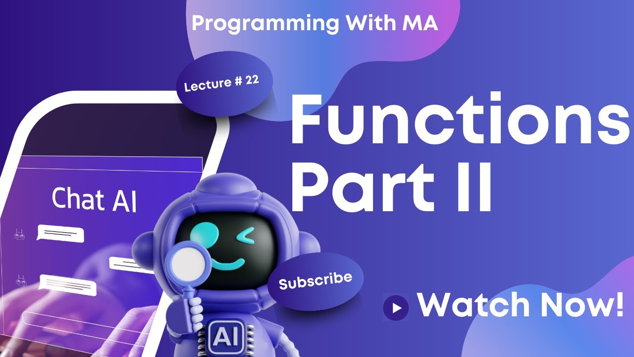 Learn Python Functions in Details | Part II | Urdu / Hindi