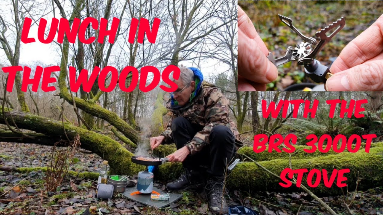 The BRS 3000T ultra lightweight stove - cooking lunch in the woods
