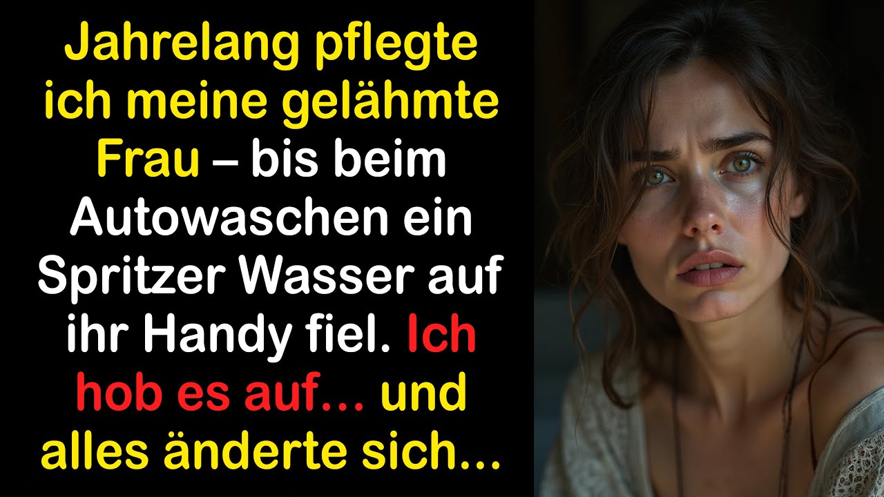 Ich kümmerte mich jahrelang um meine Frau – ein Spritzer Wasser änderte alles