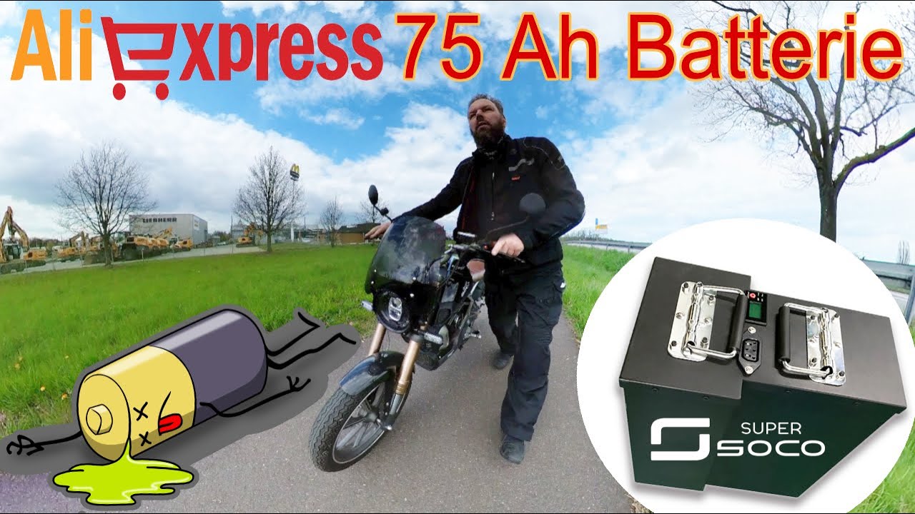 🛵 Super Soco TC TS TSx Eco 75 Ah 🔋 60 V Akku ⚡ Batterie von AliExpress
