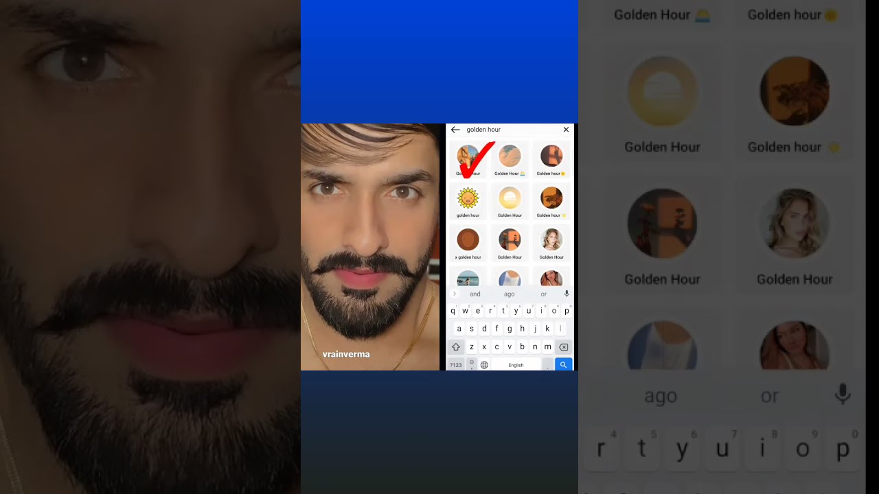 iphone face glow filter used to Instagram