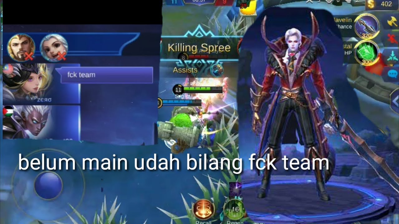 Belum main udah bilang fuck team.dasar bocah micin