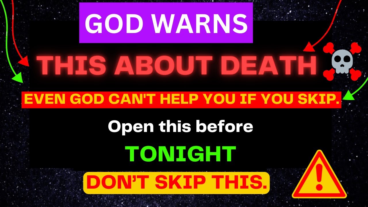 ✝️ God is warns you❗️This is About ☠️death. DON'T SKIP🚫 | God's message today | God Miracles | JESUS