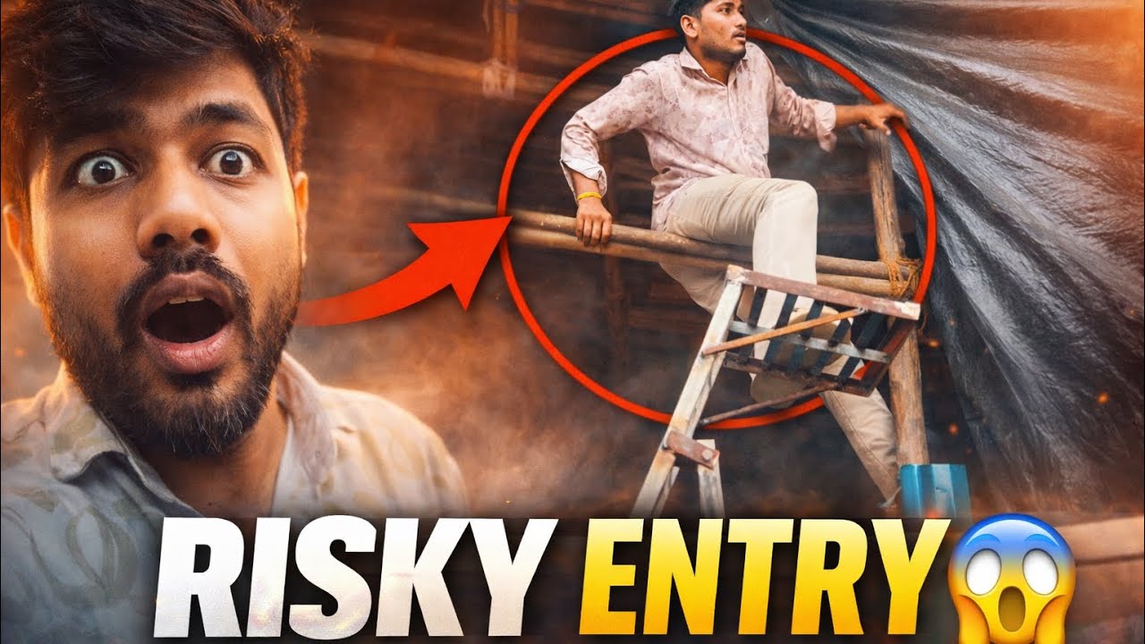 Ek Galti Aur Bada Risk! Godam Me Ghussne Ke Liye Upar Se Chadh Gaye 