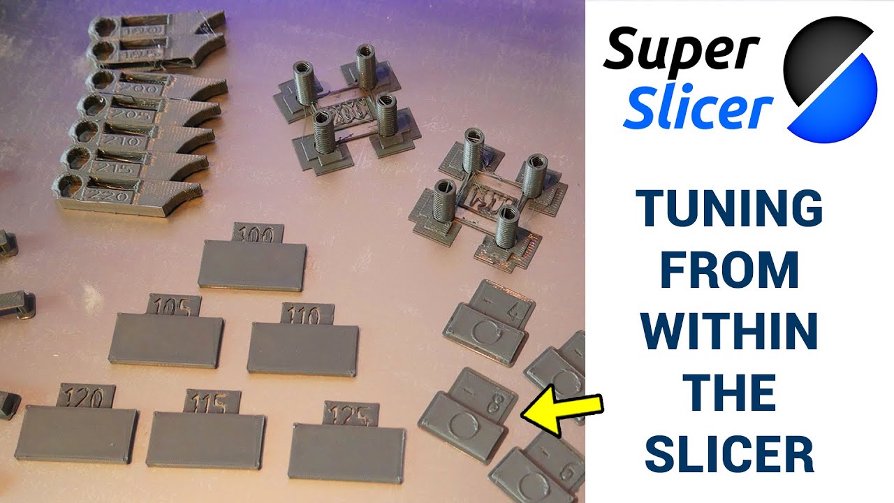 Superslicer in built calibration guide for better 3D prints