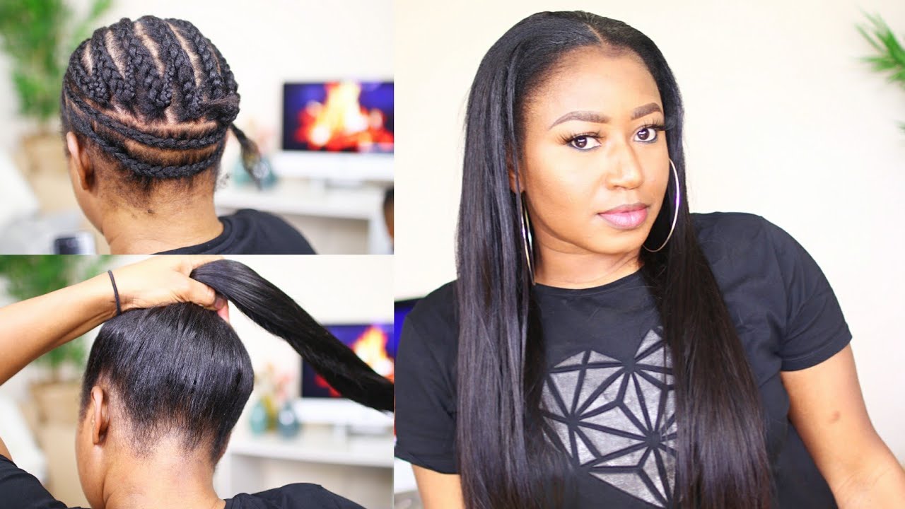 UNDETECTABLE SEW IN ON SHORT TWA HAIR FT. TODAY ONLY HAIR