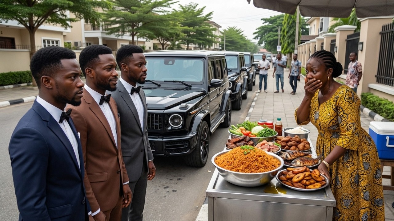 Poor Woman Fed 3 Homeless TRIPLETS, Years Later 3 G-Wagons Pulled Up To Her Stand